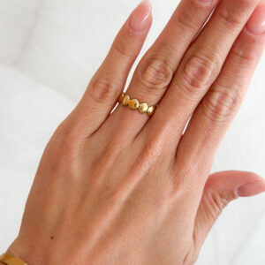 Anillo conchas de mar