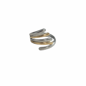 Anillo lineas bicolor