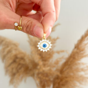 Ojo turco con brillos Charm