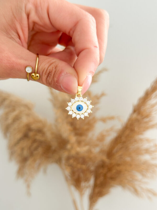 Ojo turco con brillos Charm - Imagen 2