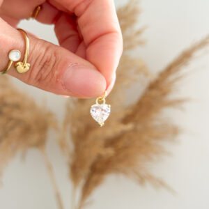 Corazón brillante pequeño Charm