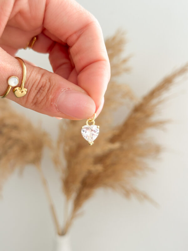 Corazón brillante pequeño Charm - Imagen 2