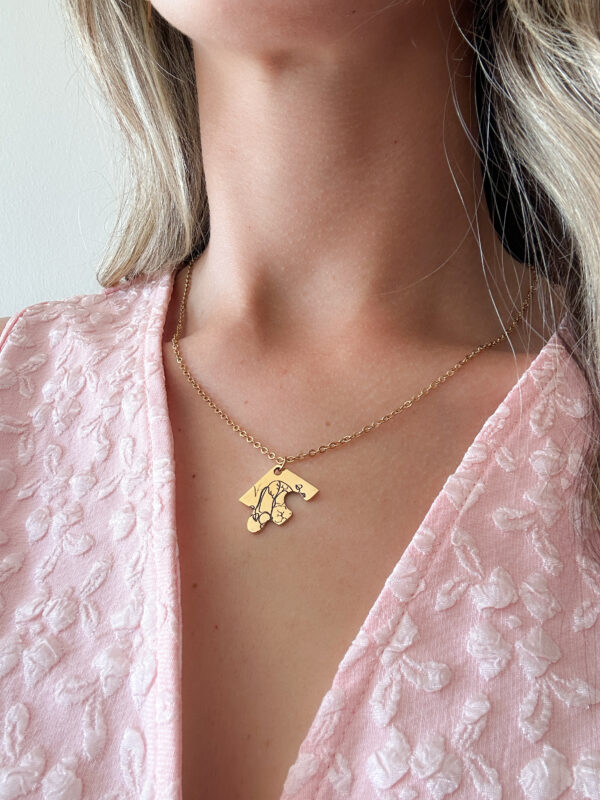 Collar corazón puzzle - Imagen 5