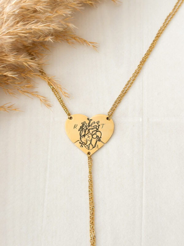 Collar corazón puzzle - Imagen 3