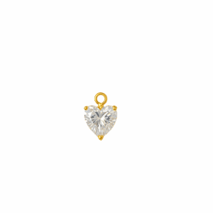 Corazón brillante pequeño Charm