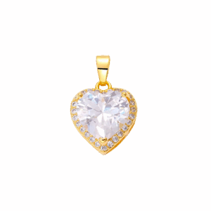Corazón brillante grande Charm
