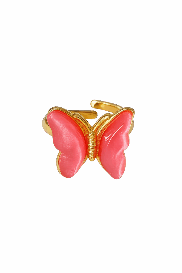 Anillo Mariposa Rosa