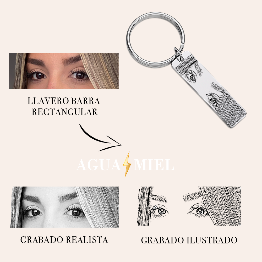 Llavero Barra Rectangular - Imagen 3