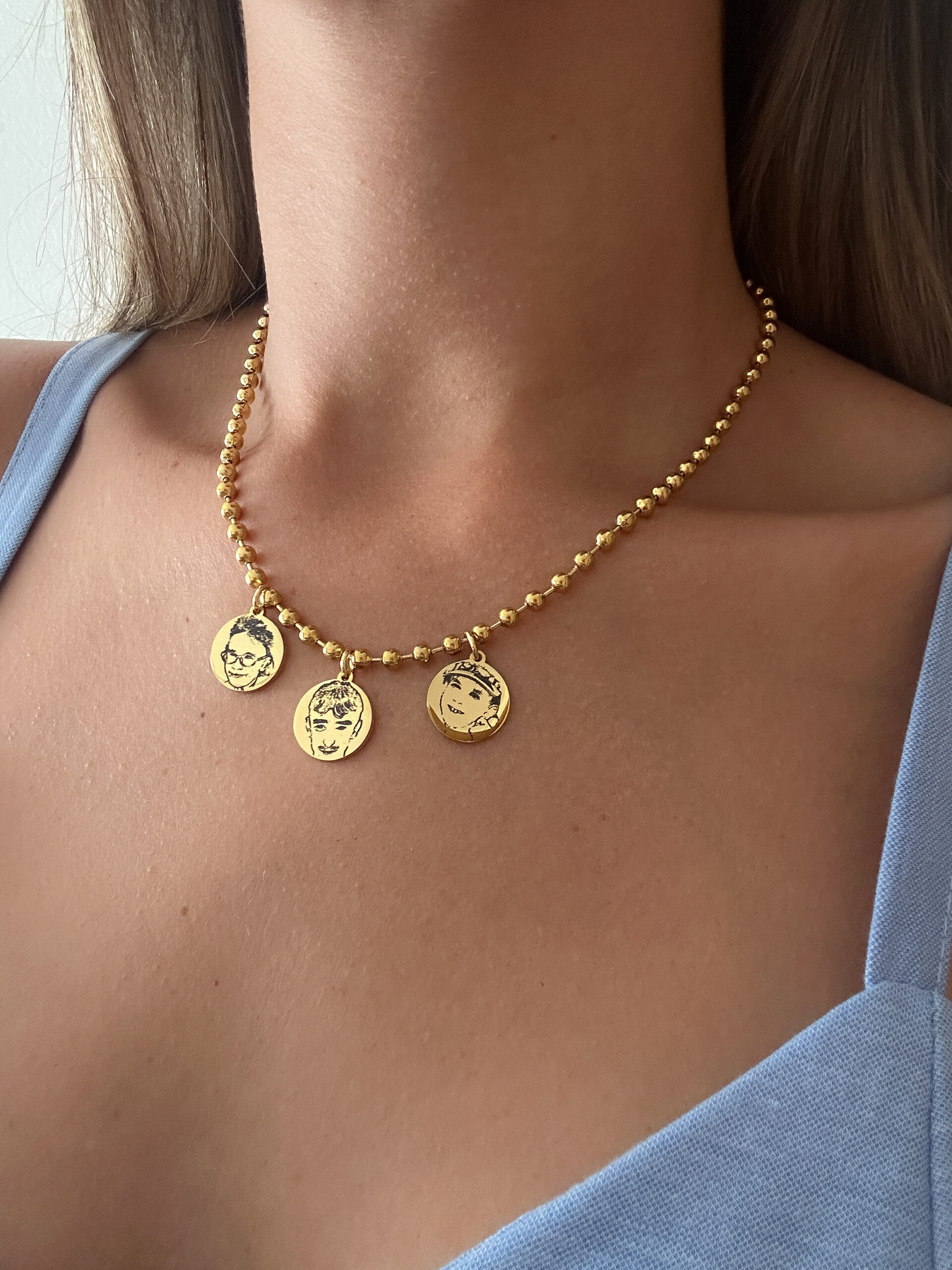 Collar Medallas Retrato - Imagen 2