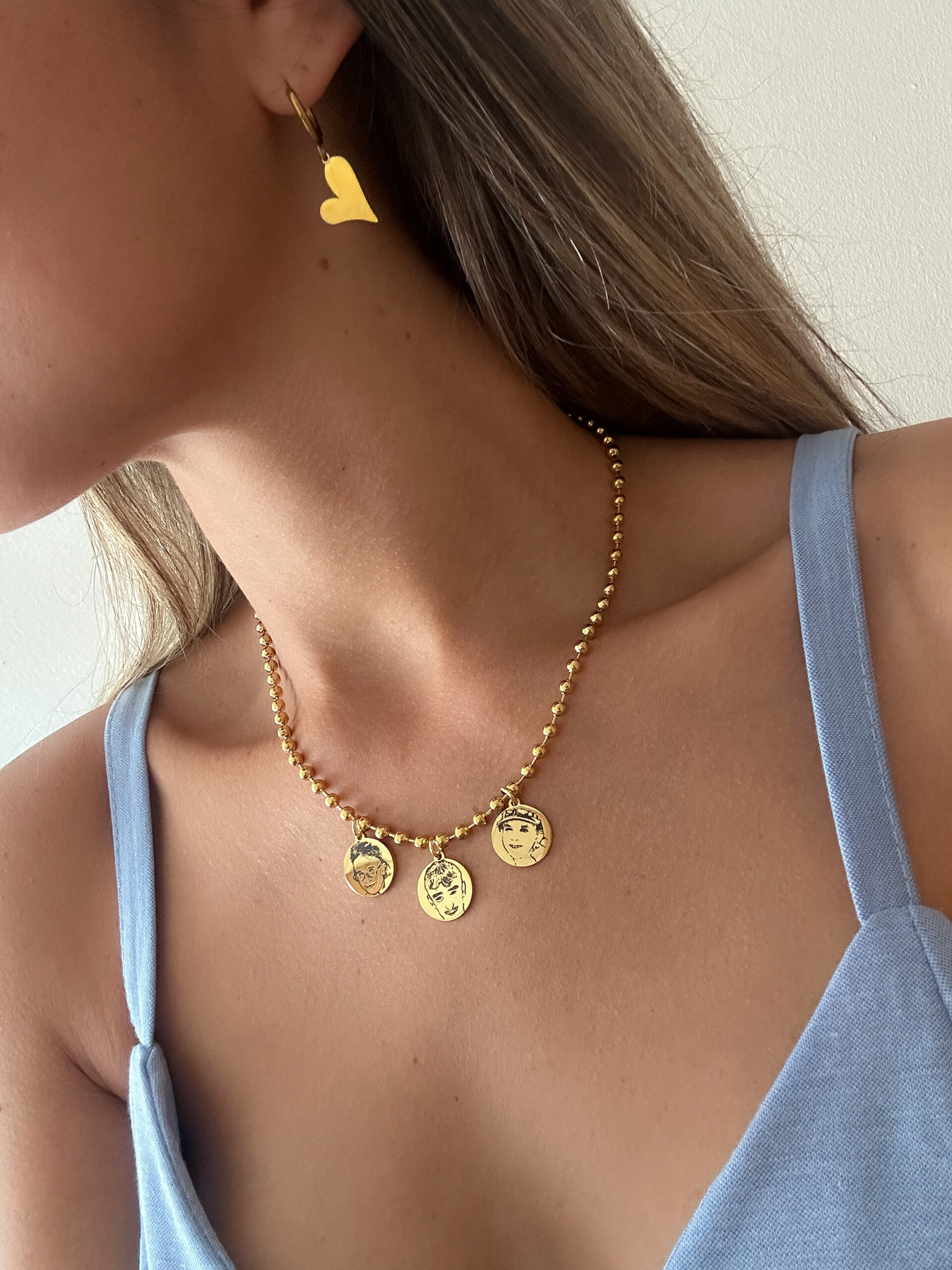 Collar Medallas Retrato - Imagen 3