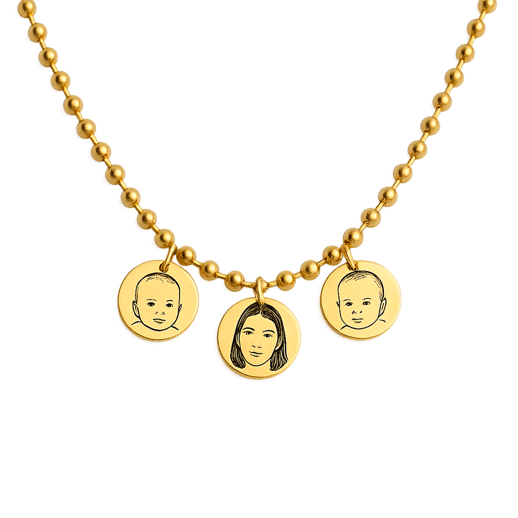 Collar Medallas Retrato