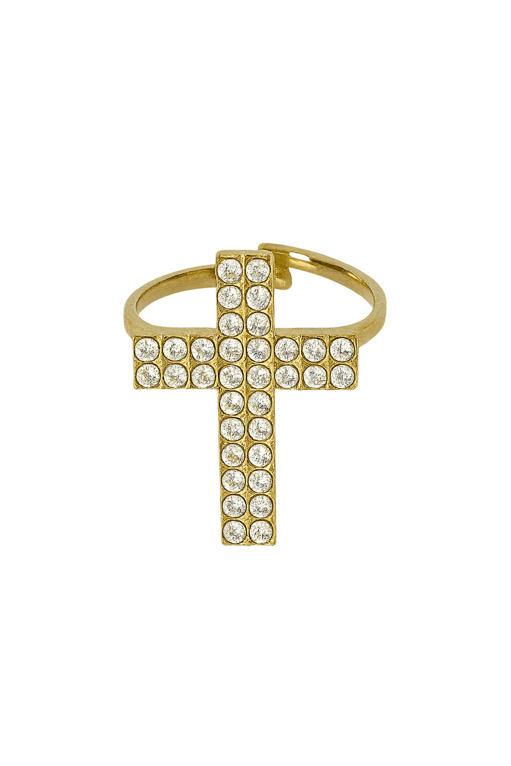 Anillo Cruz Brillante