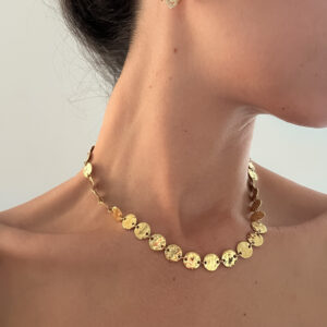 Collar Discos Dorados