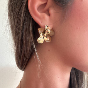 Pendientes flor chocolate