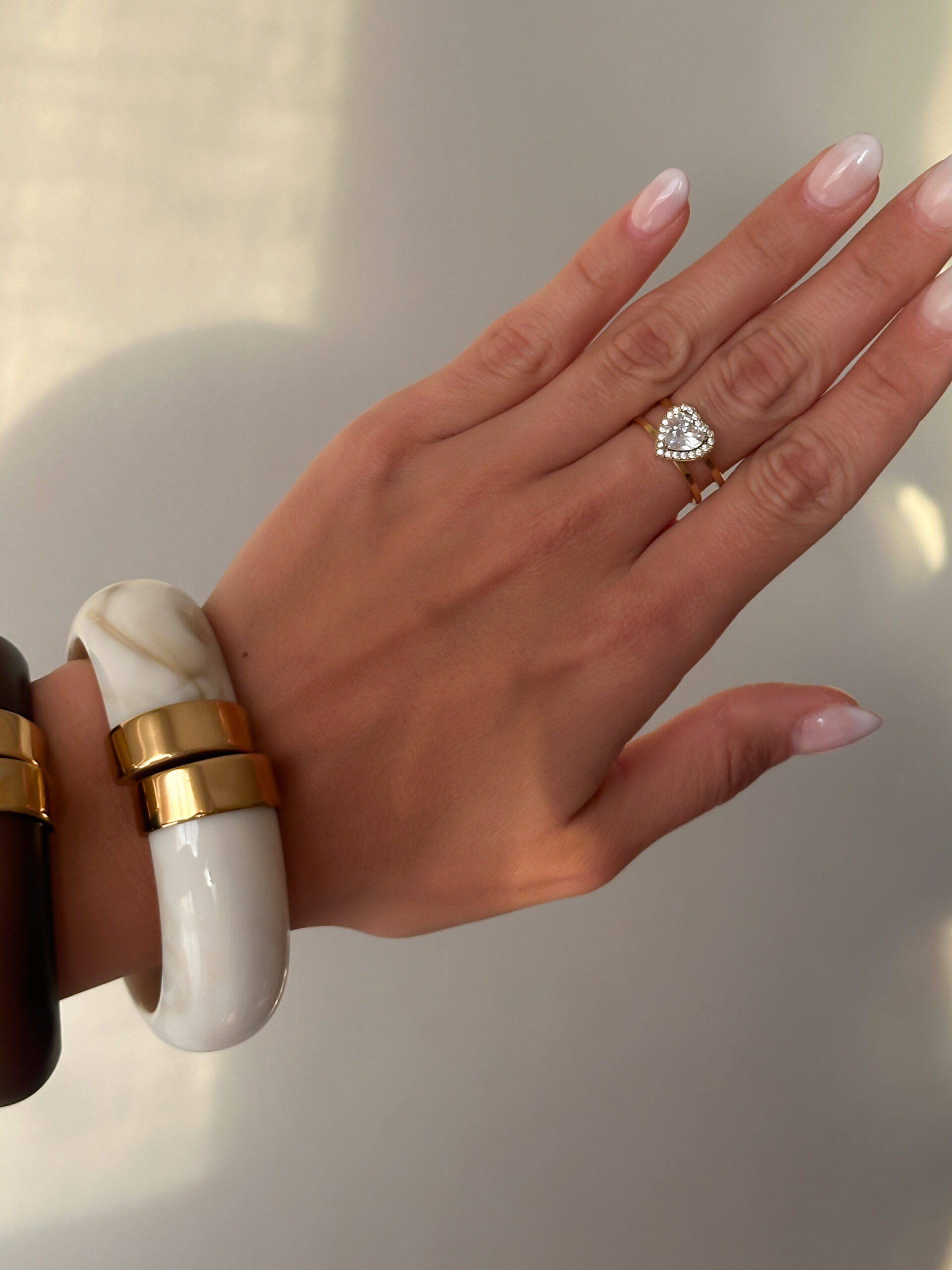 Anillo corazón brillante - Imagen 3