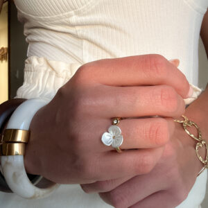 Anillo Flor Blanca