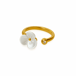Anillo Flor Blanca