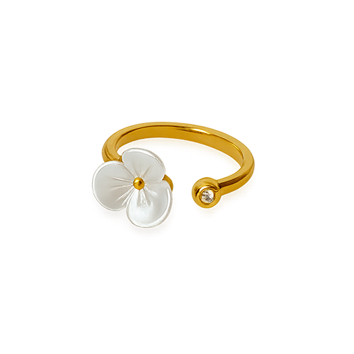 Anillo Flor Blanca