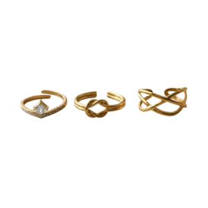 Pack 3 anillos ajustables