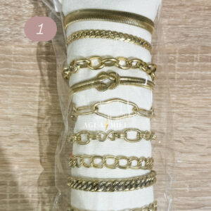 Pack de Pulseras Acero Inoxidable