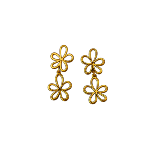 Pendientes dos flores