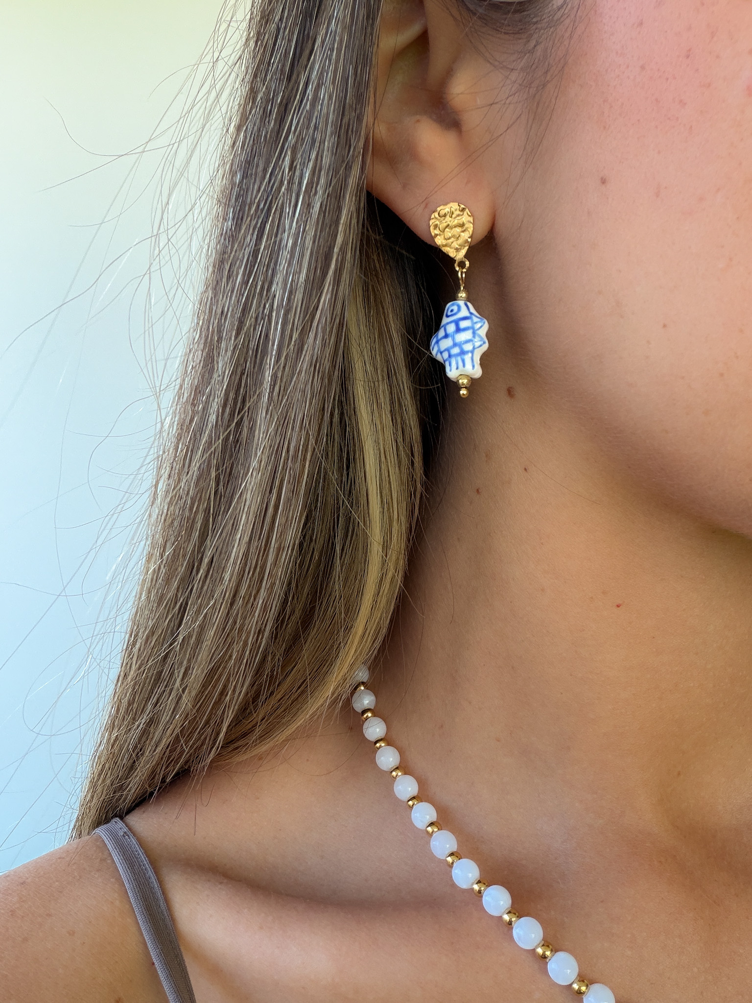 Pendientes peces azules - Imagen 2