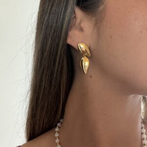 Pendientes Pétalos Dorados