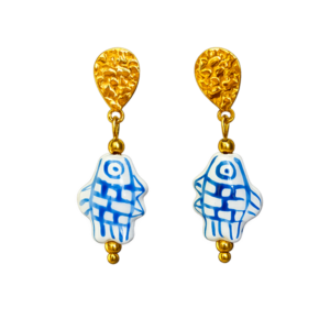 Pendientes peces azules