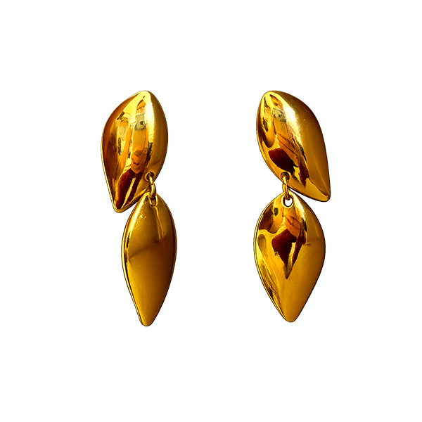 Pendientes Pétalos Dorados