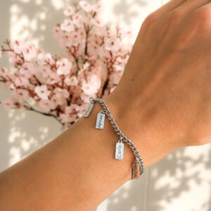 Pulsera plaquitas mini