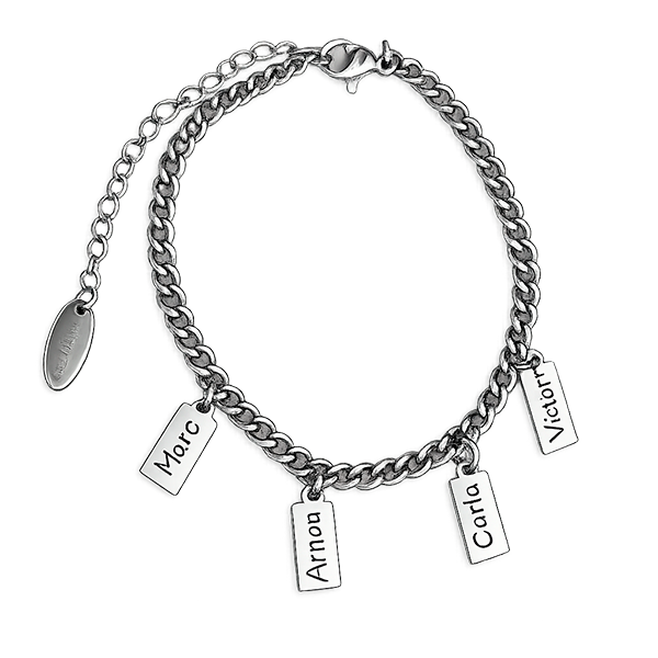 Pulsera plaquitas mini