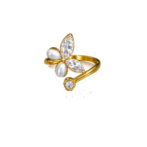 Anillo mariposa acero inoxidable