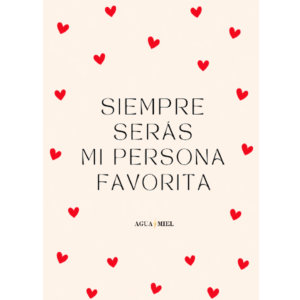 Tarjeta mi persona favorita