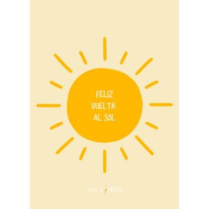 Tarjeta vuelta al sol