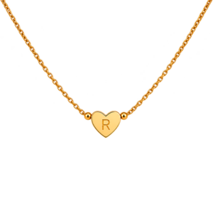 Collar corazón mini con inicial